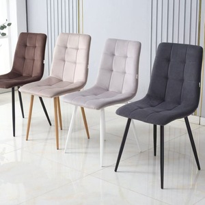 <span class=keywords><strong>Chaise</strong></span> de salle à manger moderne de luxe, stable, en acier inoxydable, avec revêtement en velours, pour restaurant, maison, appartement, hôtel, mariage - Product Image 2