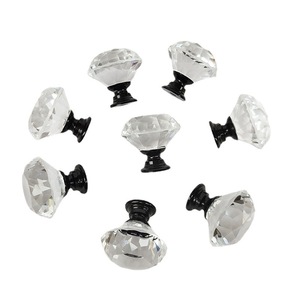 Poignées de tiroir en cristal de qualité supérieure pour meubles de chambre à coucher, boutons en verre, poignées de commode en cristal, poignées de tiroir diamantées, style moderne - Product Image 6