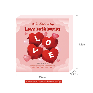 Valentinstag Handgemachte Natürliche Badebomben mit Sheabutter für Entspannende Spa-Erlebnisse - Product Image 5