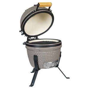 Barbecue au charbon de bois en céramique SEB <span class=keywords><strong>KAMADO</strong></span> Orange avec télécommande et acier inoxydable, taille personnalisée, pour jardin extérieur - Product Image 3