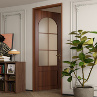 Porte battante en alliage d'aluminium antivol, style rétro postmoderne, pour salle de bain, cuisine, balcon, toilettes (Modèle CS-LP025)