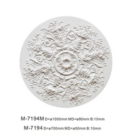 Médaillon de plafond en polyuréthane écologique, résistant à la décomposition, de style français luxueux, ODM/OEM Gemei M-7195, pour la décoration d'appartements