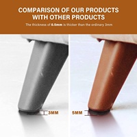 174 pièces marron et beige assorti auto-adhésif feutre meubles pieds chaise jambes résistant aux rayures sol Protection tampons