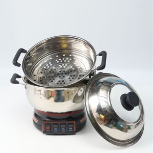 <b>Electric</b> <b>Steamer</b> Stainless Steel 3-6L Multi Functional Household Cooking Pot With Lid And Dual Layers - Product Image 3