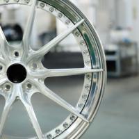 Jantes de course forgées en 2 pièces à déport profond 18 19 20 22 24 pouces 5x112 avec lèvre polie compatibles Xiaomi SU7, YU7, Avatr 06T, 07, 11, 12