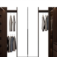 Garde-robe de luxe Buildgres avec intérieur en velours, design moderne pour chambre à coucher, armoire de rangement haut de gamme