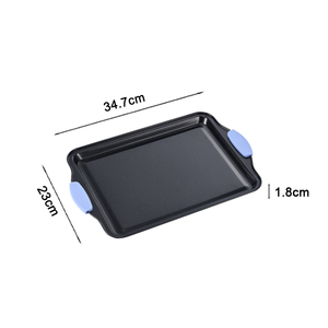 Offre Spéciale : Ensemble de 3 Plaques de Cuisson Antiadhésives avec Poignées en Silicone, en Acier Carbone, pour Four et Multi-usages - Product Image 3