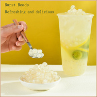 Popping Boba Milktea Fournitures Bubble Tea Ingrédients 1kg Tapioca Perle Cristal Matériel pour Thé Au Lait Eau-Châtaigne Popping Bo
