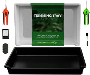 Plateau de garniture de pollen de récolte Tamis en plastique Kief Poubelle de coupe pour la collecte de bourgeons de <span class=keywords><strong>canna</strong></span> - Product Image 6