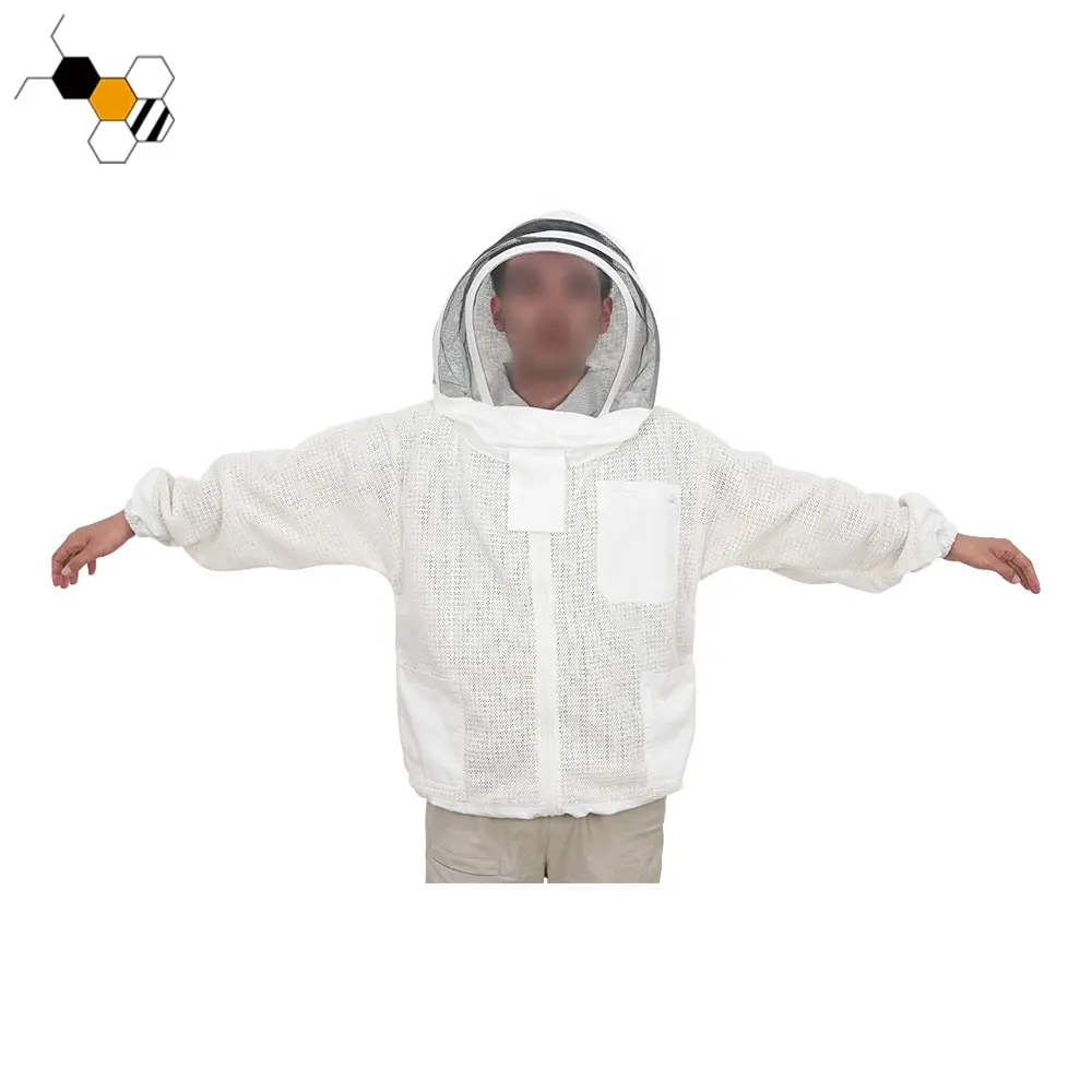 Костюмы для пчеловодства, защитная одежда, трехслойная пчелиная куртка с вуалью