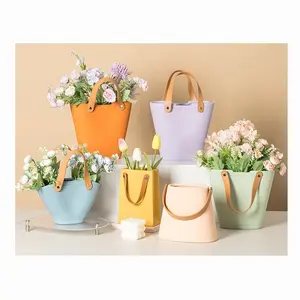 Vases de Jardin Pots de Fleurs Argile Balcon Fleurs Artificielles Paniers Suspendus Jardinières Jardin Pas Cher sans Soucoupe