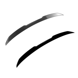 Bmw Rear Spoiler Piano <b>Black</b> Carbon Fiber Texture For 7 Series I7 G70 G73 2023+ Ducktail <b>Trunk</b> Lip - Product Image 5