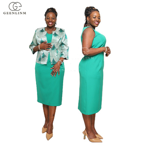 Robe d'église imprimée grande taille pour femmes, style turc, avec veste, pour occasions formelles, vente en gros - Product Image 3