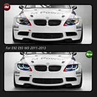 Faros Delanteros LED CREULI Angel Eye para BMW Serie 3 E92 E93 2007-2010, DRL, Señal de Giro, Proyector, Plug & Play, Actualización Retrofit