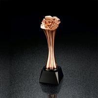 Trophée de conception personnalisée meilleure vente trophée d'or personnalisé sport chèvre métal résine récompenses gravé sculpture alliage matériel