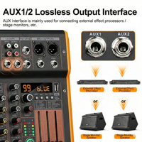Console de mixage audio miniature professionnelle SONO 4/6 canaux avec effets DSP et interface USB pour téléphone portable, PC, streaming en direct et podcast