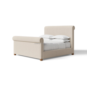 Base de Cama Tapizada FERLY Parisian con Cabecero y Pie de Cama con Detalles de Tachuelas, Lujo - Product Image 3