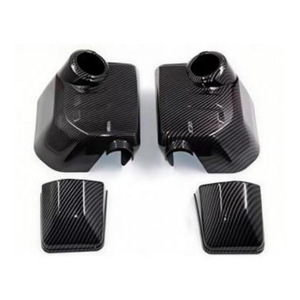 Coques de rétroviseurs pour Toyota FJ Cruiser Noir 4 pièces Texture Fibre de Carbone Ensemble Complet - Product Image 2