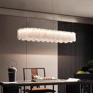 Lustre suspendu moderne en tissu, forme tambour, hauteur réglable, LED 2700K blanc chaud, douille E27 pour salle à manger - Product Image 4