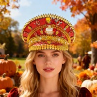 Chapeau de Capitaine Steampunk à Strass à Faible MOQ, Chapeau de Pirate avec Logo Personnalisé, Idéal pour les Fêtes Luau, les Soirées Plage et les Soirées Danse Hula