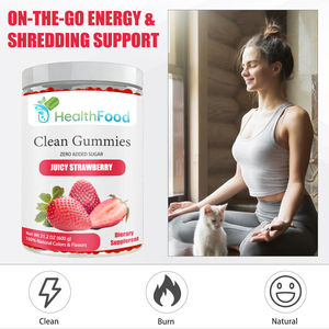 OEM ODM Custom Organic Clean <b>Gummies</b> <b>Burn</b> Belly <b>Fat</b> Strawberry Flavor Vegan <b>Gummies</b> Sugar Free Promote Gut Health - Product Image 6
