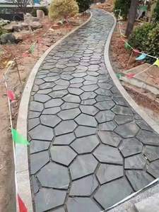 Hiện đại Than tự nhiên đá đen đá hình dạng bất thường điên lát gạch sàn cho khách sạn flagstone Patio cảnh quan - Product Image 6