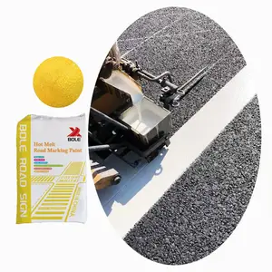 Perles de verre de route réfléchissantes thermoplastiques personnalisées à haute résistance à l'eau et peinture de marquage jaune