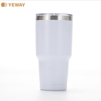Bouteille d'eau isotherme à sublimation givrée pour entrepôt, USA, professionnelle, 32 oz, boîte blanche, gobelets isothermes avec couvercle, tasse à café glacé moderne