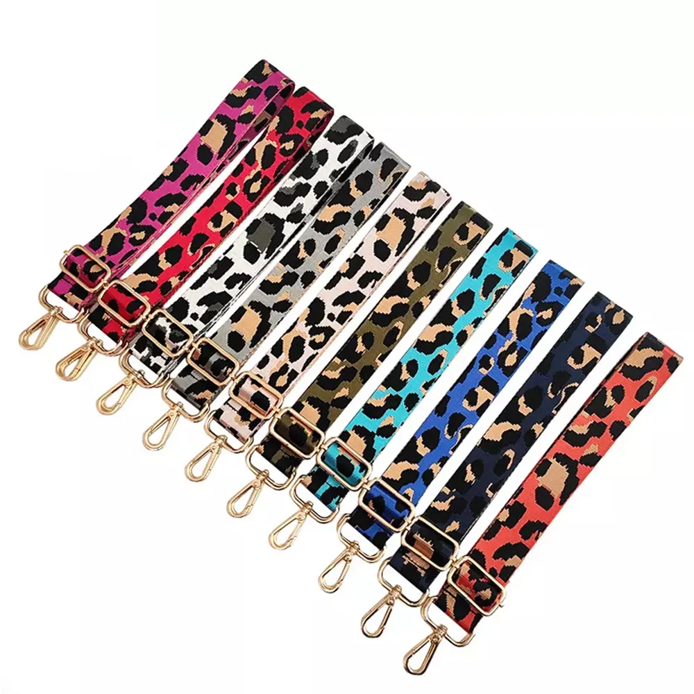 Breiter Rucksack Handtasche Benutzer definierte verstellbare Nylon Leder Lady Gitarre Leopard Cross body Benutzer definierte Ersatz der Tasche Schulter gurt