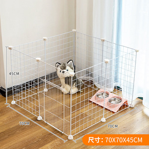 Puertas y bolígrafos para perros de alambre transpirable con puerta para mascotas jugando en la casa Contención de mascotas - Product Image 6