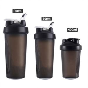 Custom Logo Plastic <b>Shaker</b> <b>Bottle</b> Gym Sport Protein 400ml 600 800 Shake Cup Water BPA Free - Product Image 4