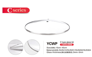 <span class=keywords><strong>Tapa</strong></span> de Vidrio Templado Tipo C con Ajuste Estable, Diseño Antiderrame, Parte Superior de Vidrio Visible para Todo Tipo de Utensilios de Cocina - Product Image 6