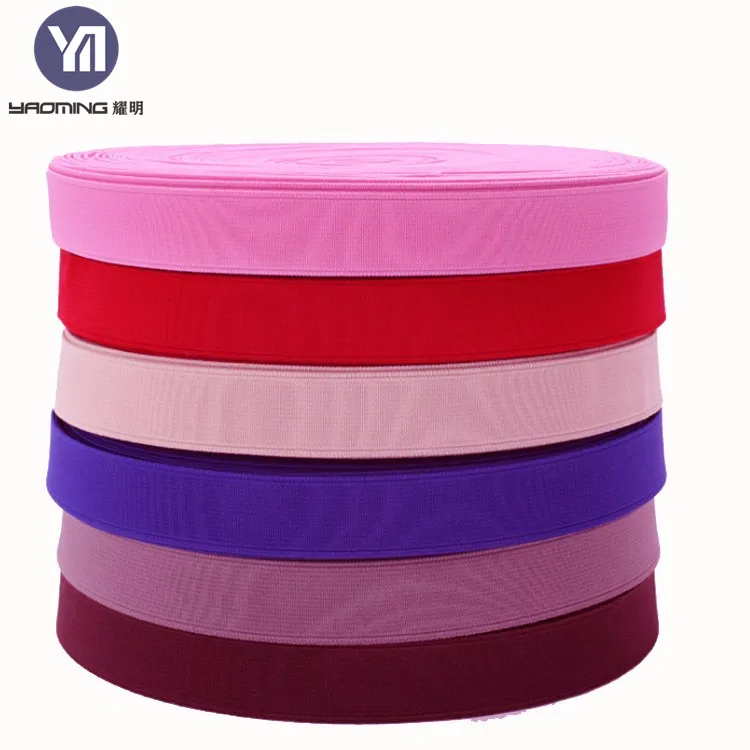 Аксессуар одежды 25 мм Цветной силиконовый Печатный вязаный эластичный полиэфирное плетение лямки для одежды