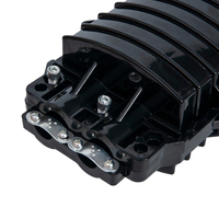 96 Core FTTH Inline Fiber Optic Splice Closure 2 2 PC/ABS/PP Material Options Max 4 Trays Mechanical Sealing Joint Box