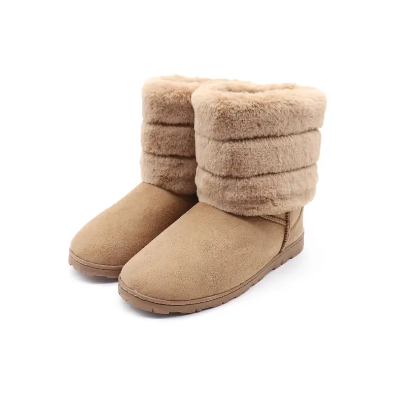 Neue Frauen Winter Baumwolle Schuhe Plüsch Warme Schneeschuhe Damen Casual Flache Kurze Schneeschuhe