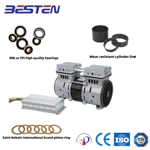 Compresseur d'air électrique sans huile DC Piston 12V Moteur 72V Options DC DC DC72V Tête Sin Aceite Cabeza De Compresor De Aire Sin - Product Image 3