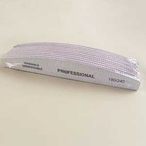 Wholesale Half Moon Nail <b>File</b> Double Sided Grey Sand Buffer <b>File</b> Durable Sandpaper for UV Gel Acrylic Nail Art - Product Image 5