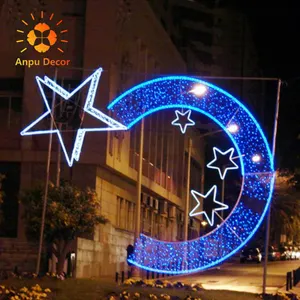 Meilleure vente décoration de mariage lumières de noël motif 2d fête nationale motif ramadan lumières motif lumière avec changement de couleur 2022