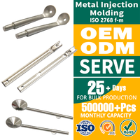 Composants de cuillère à outils en acier inoxydable SUS 304 pour applications industrielles et techniques, pièces moulées par injection MIM OEM du fabricant d'origine