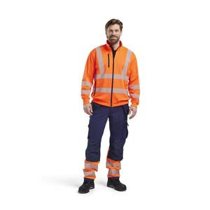 BLAKLADER - 356325385300XS Sudadera Hi-Vis Full-zip Orange - EAN 7330509832295 ROPA DE TRABAJO DE LA HI-VIS - Product Image 3