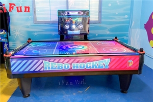 เครื่องเล่นเกมฮอกกี้อาร์เคดแบบหยอดเหรียญ สีน้ำเงินและสีแดง รุ่น Multi Ball <span class=keywords><strong>REBO</strong></span> สำหรับศูนย์เกมในร่ม - Product Image 6