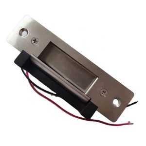 DFD Serrure de porte électrique ANSI Grade 1, réversible, à sécurité renforcée, type long, robuste, sans clé, finition brossée - Product Image 1
