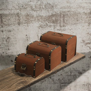 סין הסיטונאי ידידותי לסביבה דיקט תיבת החזה תיבת אהבה בציר יפה סגנון אהבה עבור כל הקדושים עץ מלוטש - Product Image 3