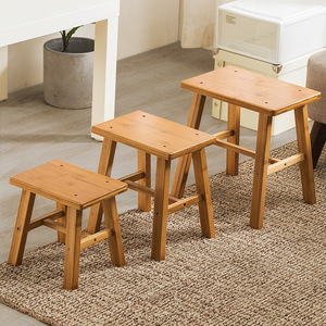 <span class=keywords><strong>Tabouret</strong></span> pliable bas en <span class=keywords><strong>bambou</strong></span> moderne et simple, petit et portable, pour la maison, l'extérieur, le salon, la salle de bain, l'utilisation des enfants - Product Image 3