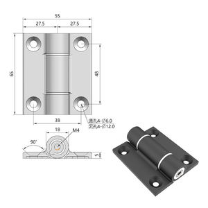 2.3N 3.4N ม. ม. ปรับได้พารามิเตอร์แรงบิดที่ทำจากซิงค์อัลลอยบานพับรับแรงบิดหยุดทำงานได้ทุกตำแหน่ง - Product Image 2
