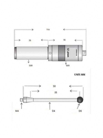 Sonde de détection de bord 3D TEBAK EMP25 universelle avec embouts longs et courts pour machine CNC
