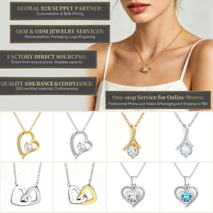 <span class=keywords><strong>Collana</strong></span> con Ciondolo a Forma di Quadrifoglio a <span class=keywords><strong>Nodo</strong></span> di Cuore <span class=keywords><strong>d</strong></span>'<span class=keywords><strong>Amore</strong></span> in Acciaio Inossidabile per Donna all'Ingrosso Regalo Gioiello per San Valentino e Festa della Mamma - Product Image 5