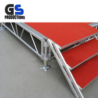Pas cher Prix Plate-Forme Portative En Aluminium D'étape Mobile Pliante Réglable Escalier D'étape