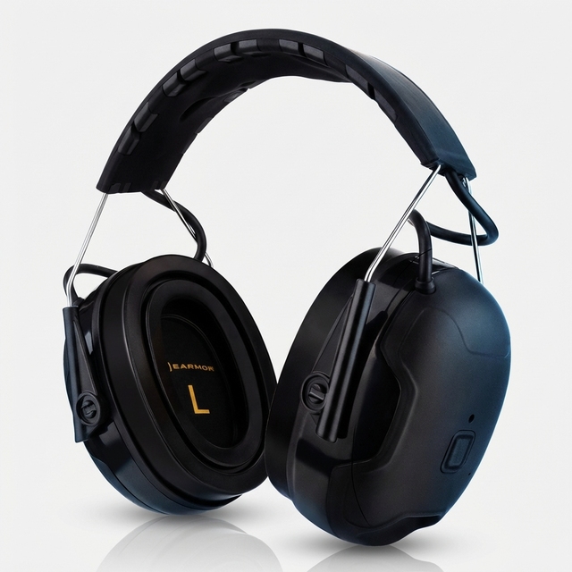 Comfortable Headband Bluetooth Work Earmuffs NRR 27dB Hearing Protection Safety Earmuffs Replaceable Gel Pads
