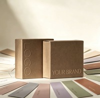 Boîte en papier kraft personnalisée avec logo en relief ou en creux, emballage en papier recyclable pour petits cadeaux, accessoires cosmétiques, produits en gros